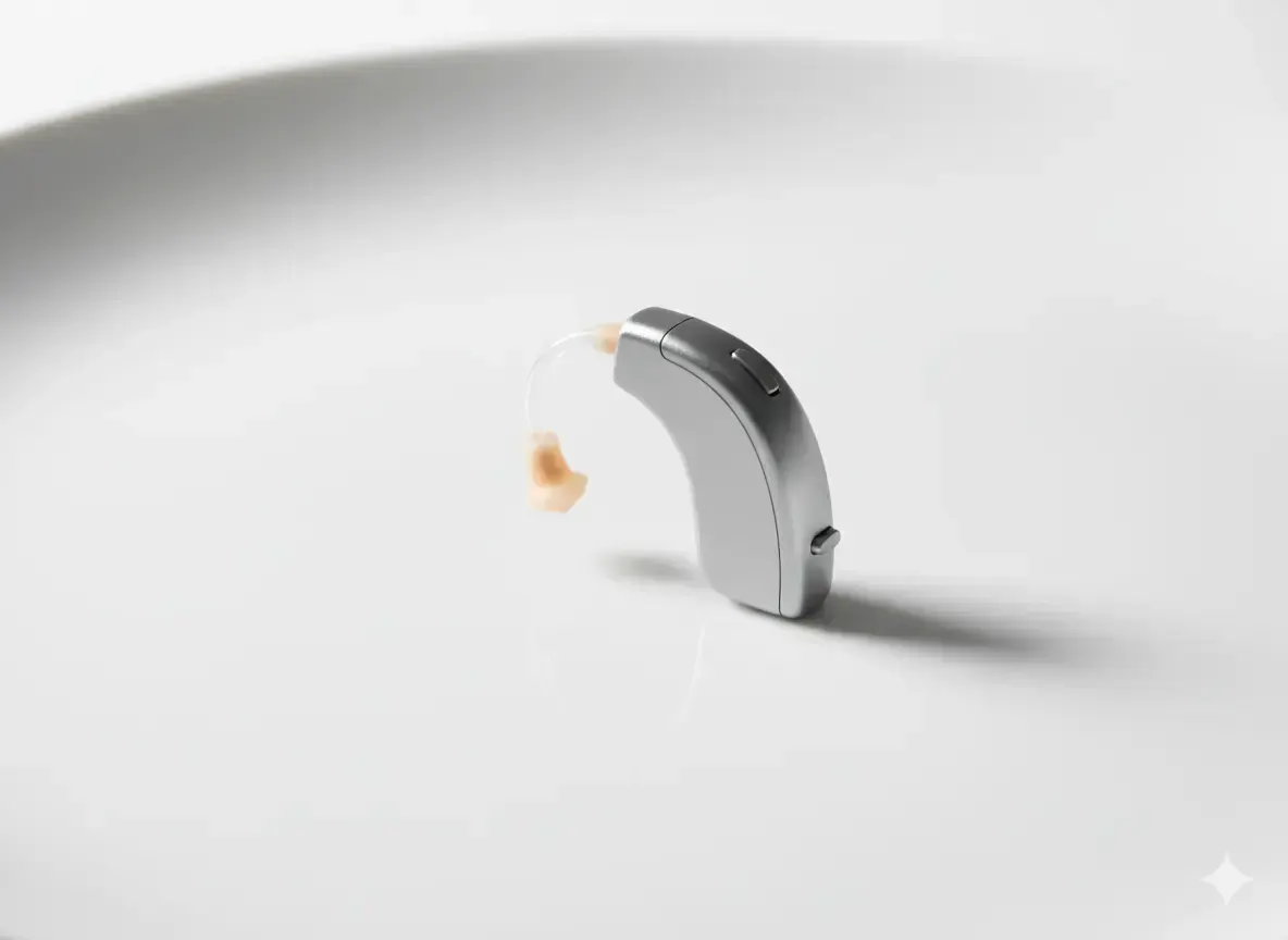 Aide auditive présentée par un audioprothésiste