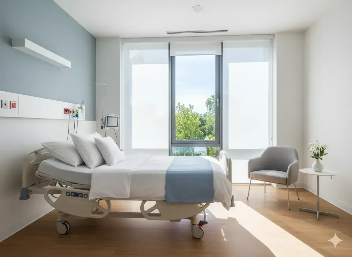 Chambre particulière à l’hôpital